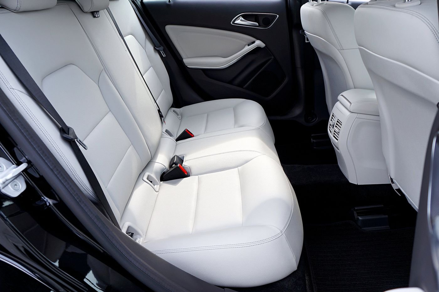 Clean car interior with spotless seats
